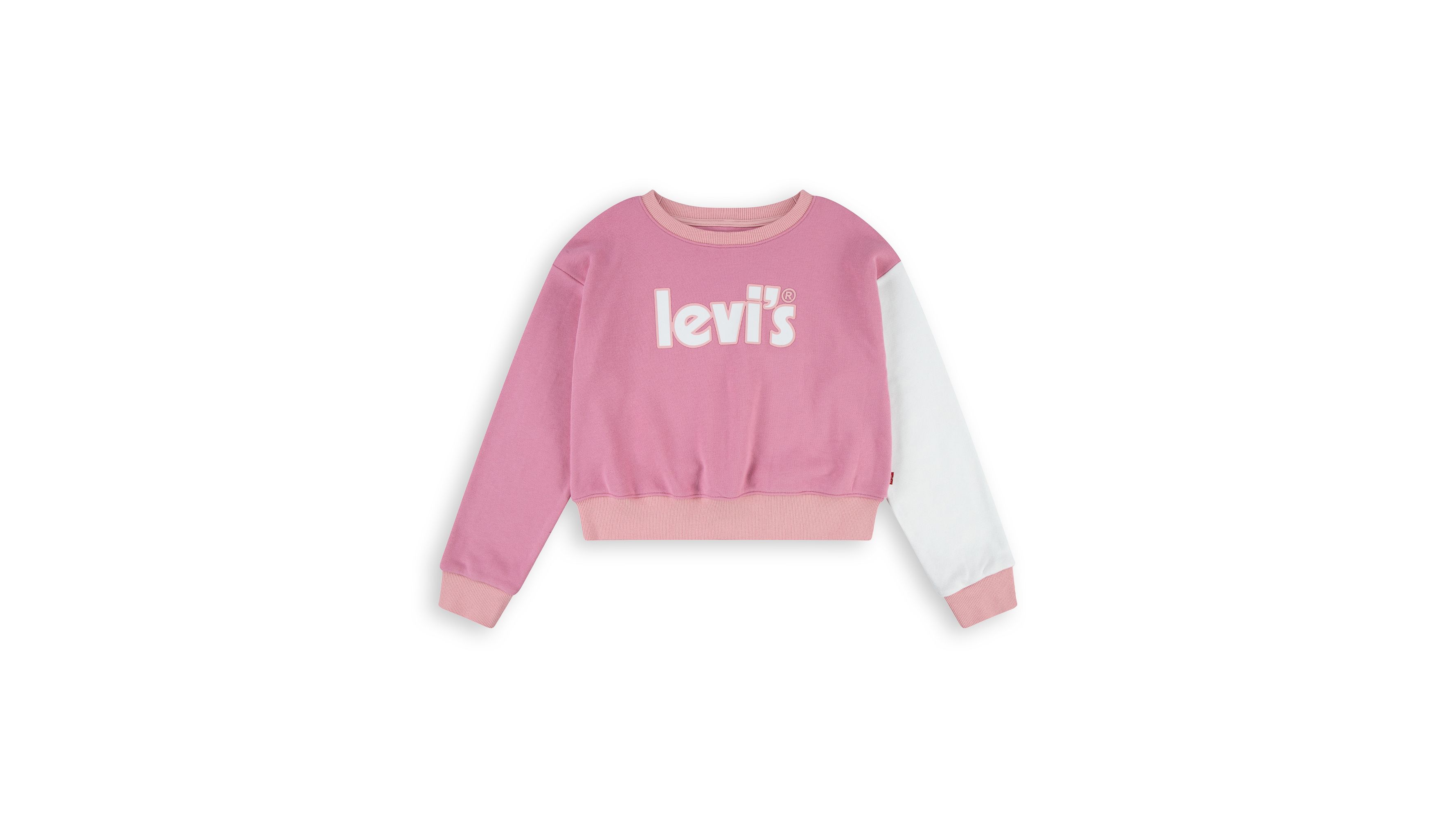 Sweat à col rond Meet and Greet colorblock - Wild Rose - Rose