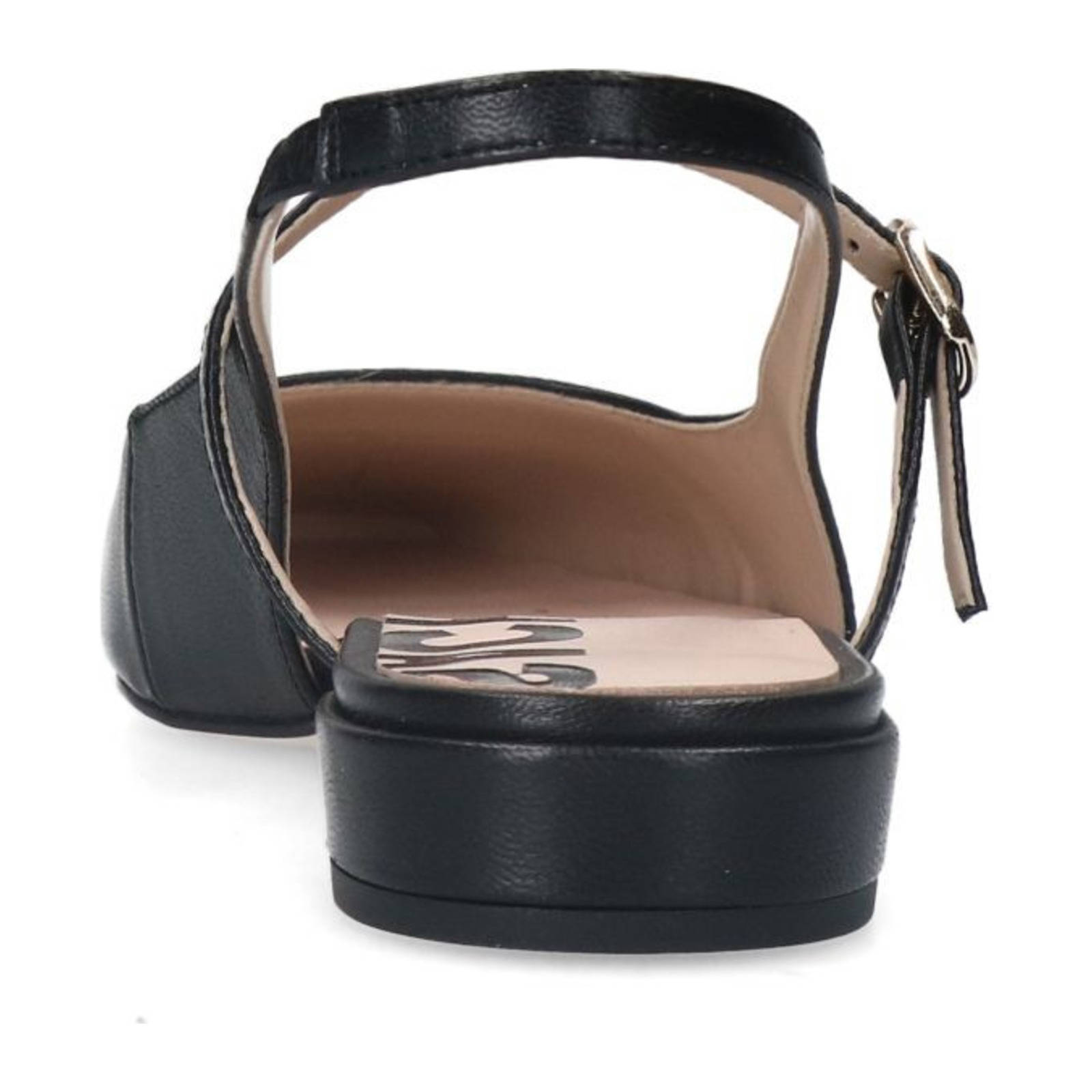 Sacha leren slingback loafers zwart
