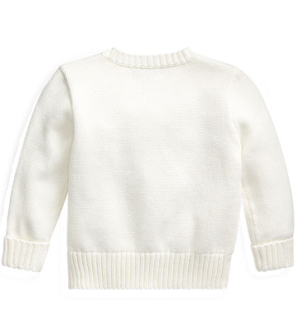 Polo Ralph Lauren Bluse - Strick - Weiß m. Kuscheltier