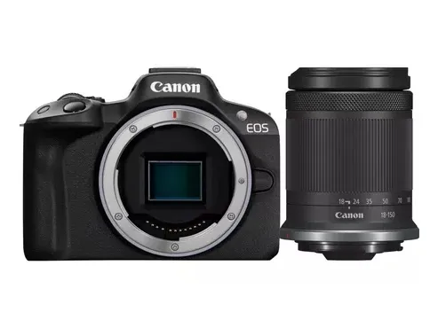 Canon EOS R50 - Digitalkamera - spejlløst - 24.2 MP - APS-C - 4K / 30 fps - 8.3x optisk zoom RF-S 18-150 mm F3.5-6.3 IS STM objektiv - Wi-Fi, Bluetooth - sort