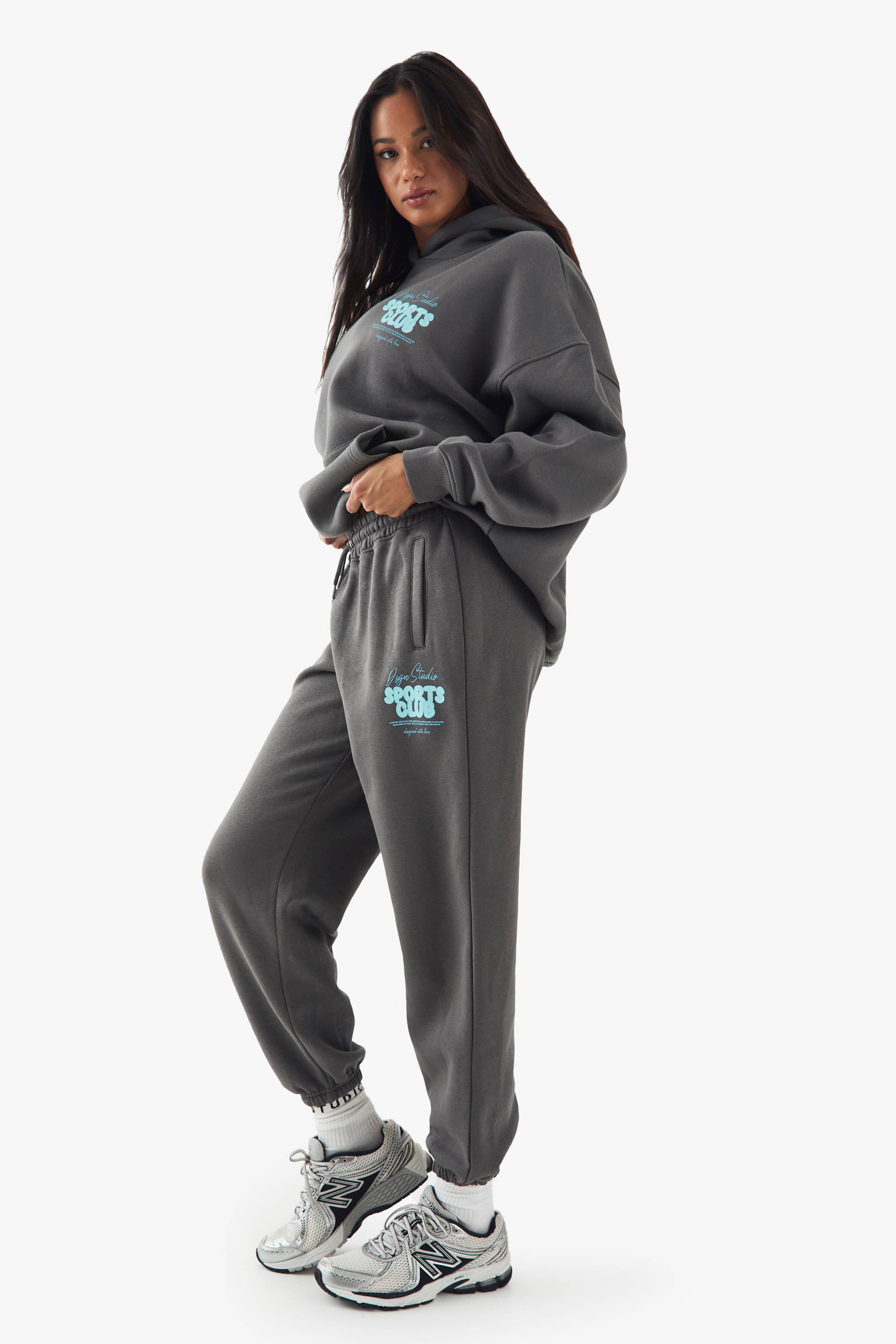 Jogger Oversize À Revers Avec Slogan Bubble Sport Dsgn Studio