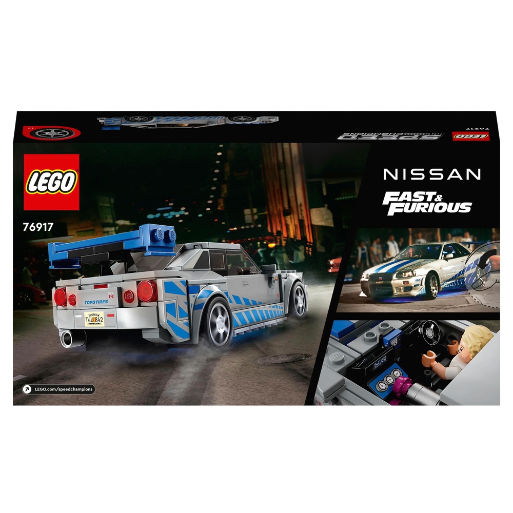 LEGO Speed Champions 76917 - 2 Fast 2 Furious Nissan Skyline GT-R (R34) Set