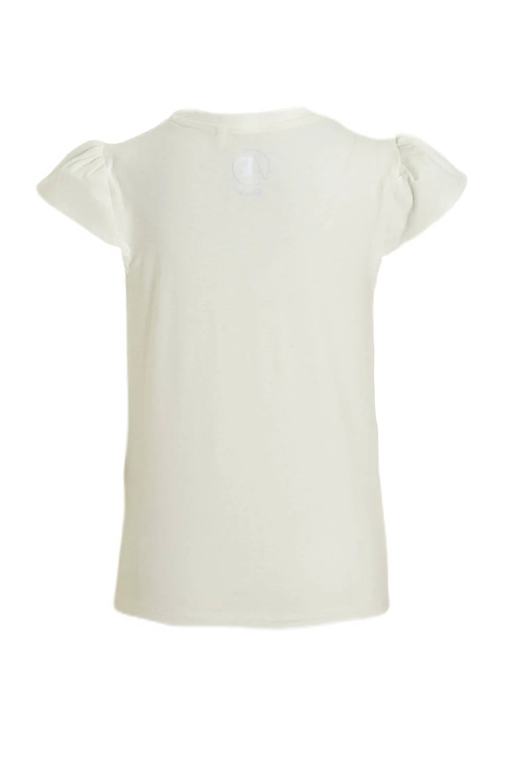 anytime T-shirt met printopdruk wit