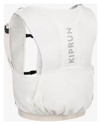 Gilet Trail Unisexe Kiprun 5L Blanc