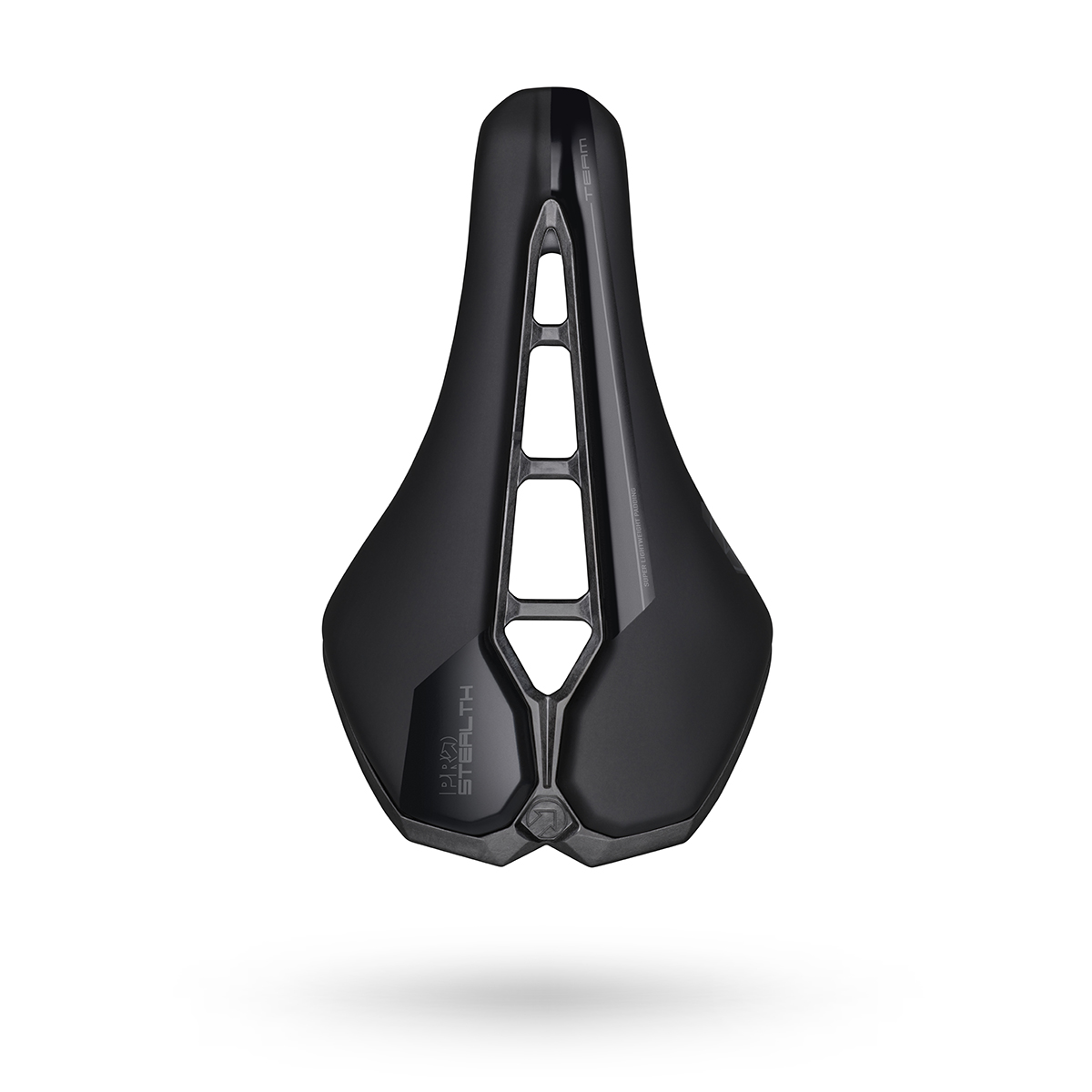 PRO Stealth Team carbon sadel sort 142 mm Sort