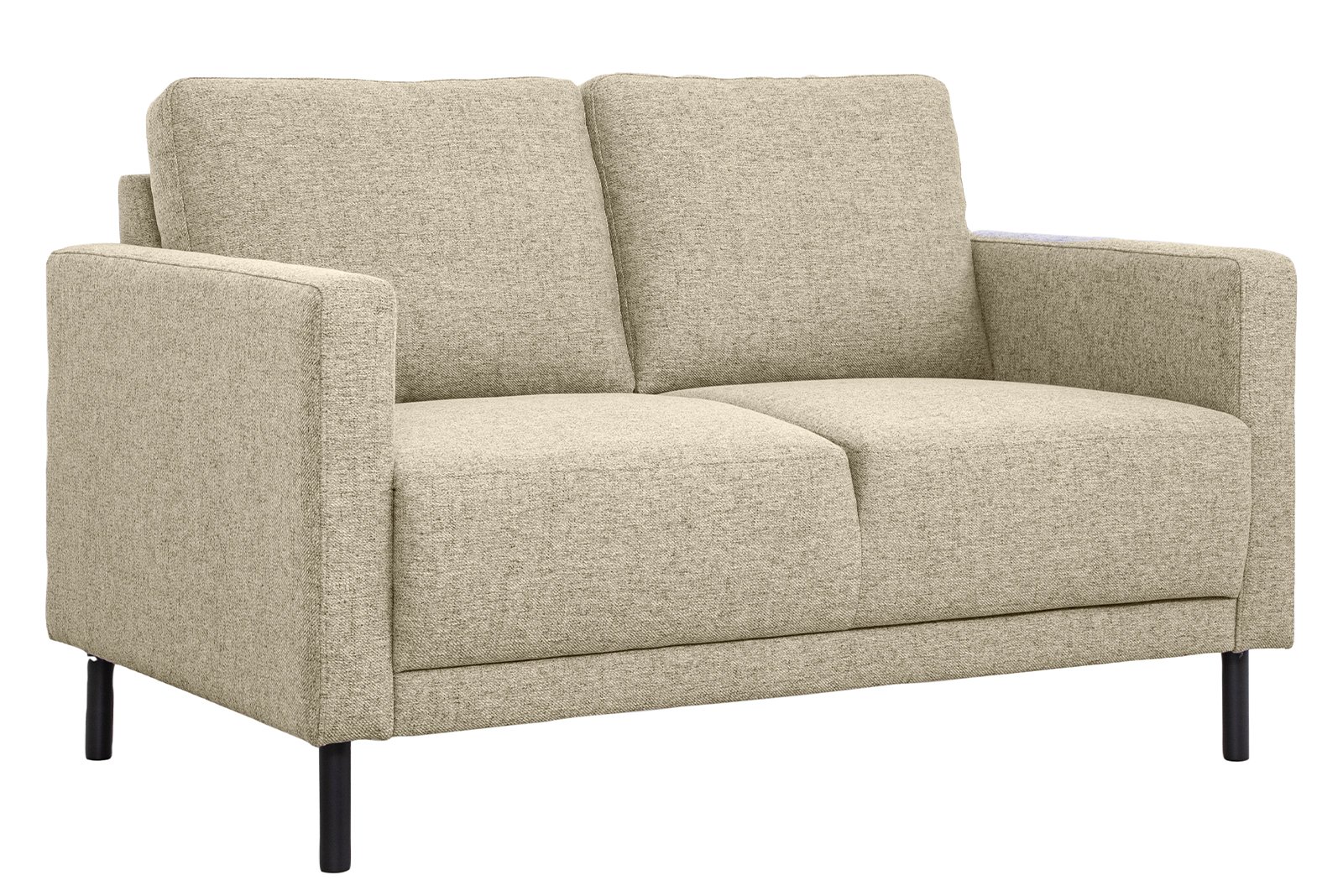 Billy 2-seter sofa 2-seter i tekstil Neve 16 beige/greige med sorte ben.