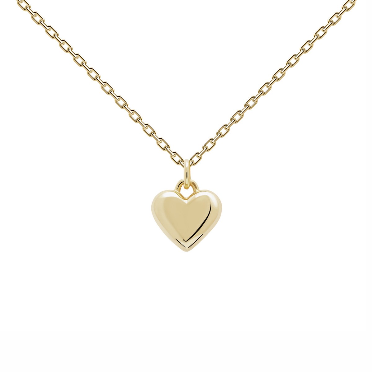 Collier coeur PDPaola L'absolu plaqué orCollection ENGRAVE ME