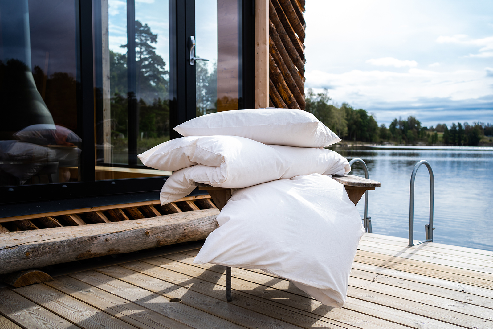 Chill sengesett Krem 140x200 cm