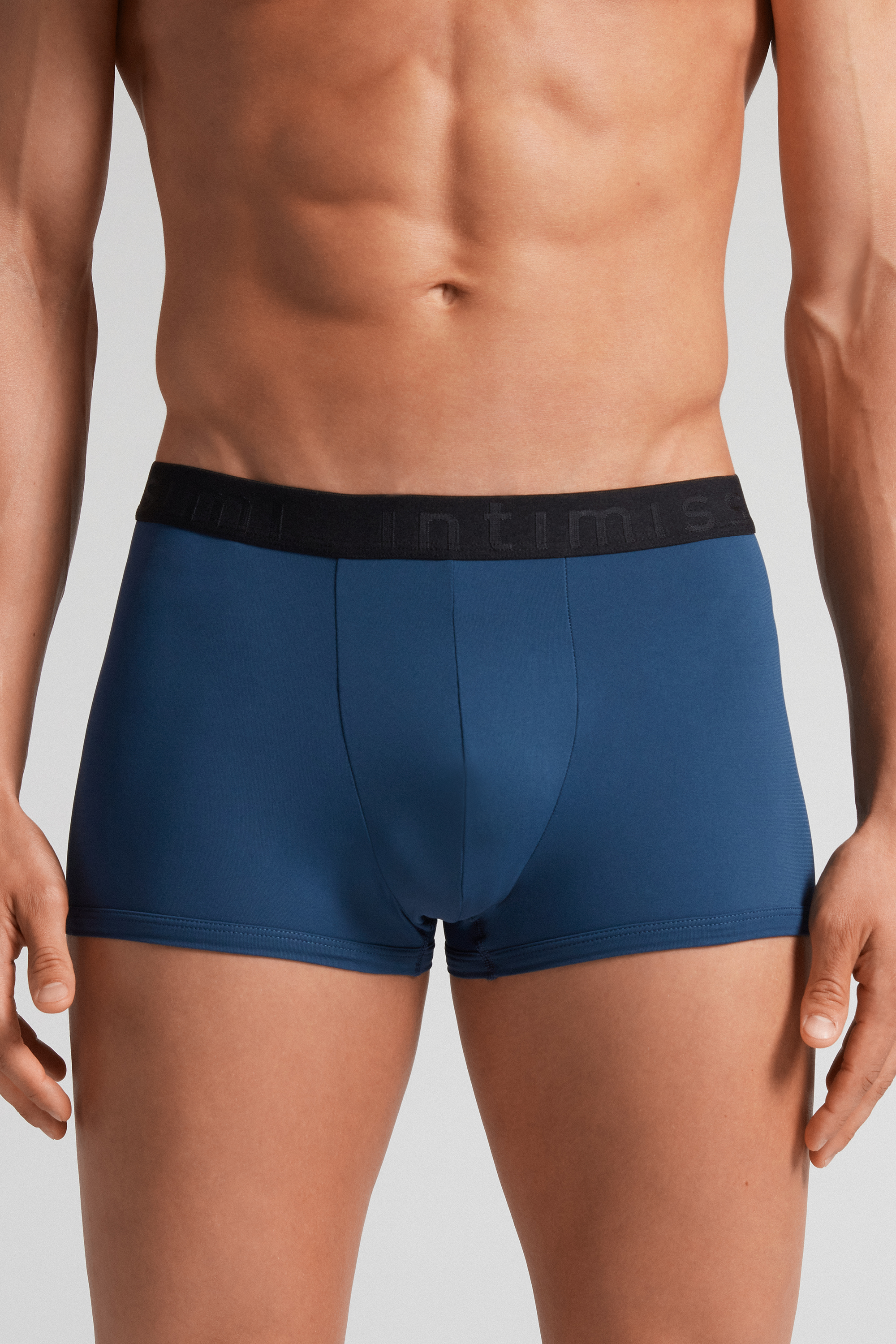 Cuecas boxer de microfibra com logotipo