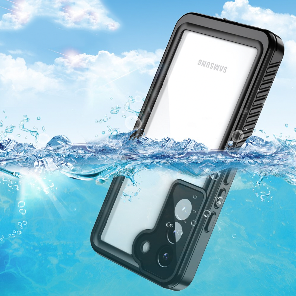 Samsung Galaxy S22 5G Wasserfeste Outdoor Schutz Hülle (IP68) - Schwarz