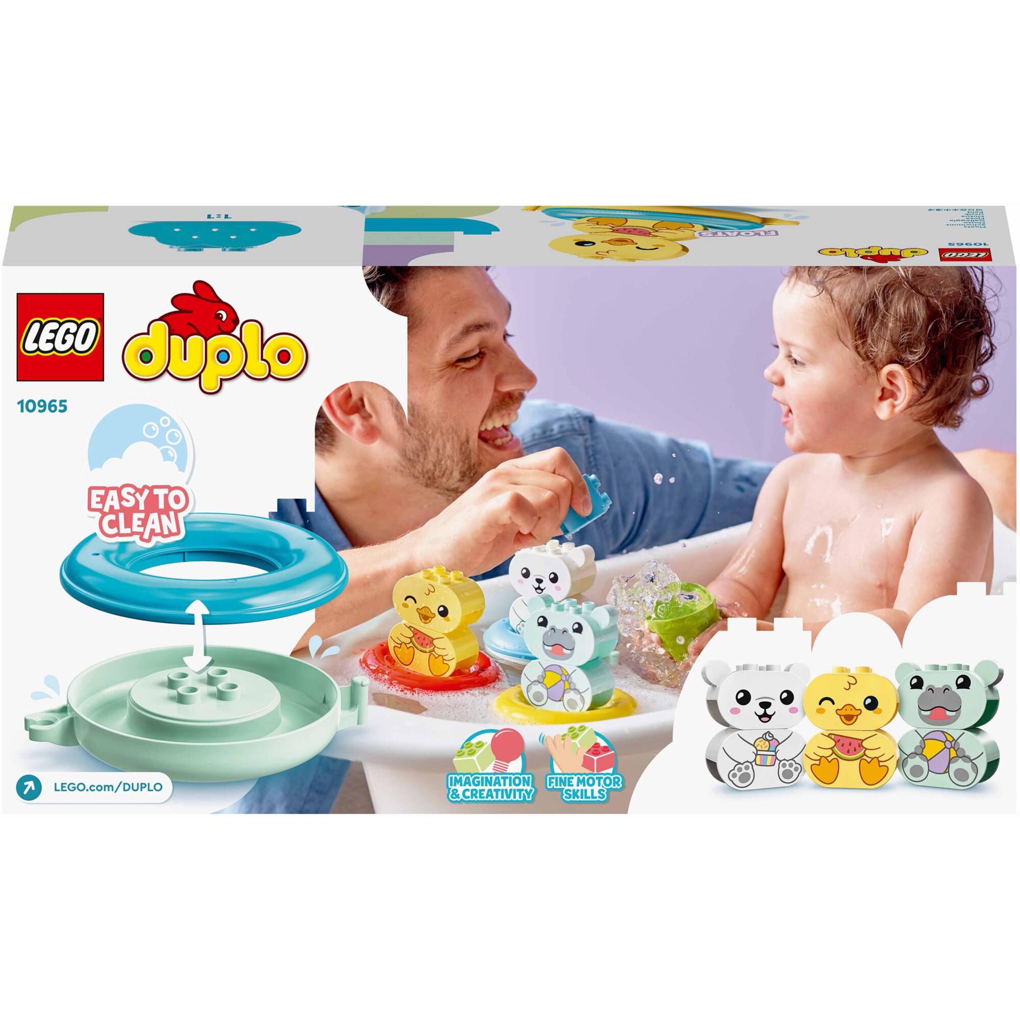 LEGO Konstruktionsspielzeug DUPLO Badewannenspaß: Schwimmender Tierzug