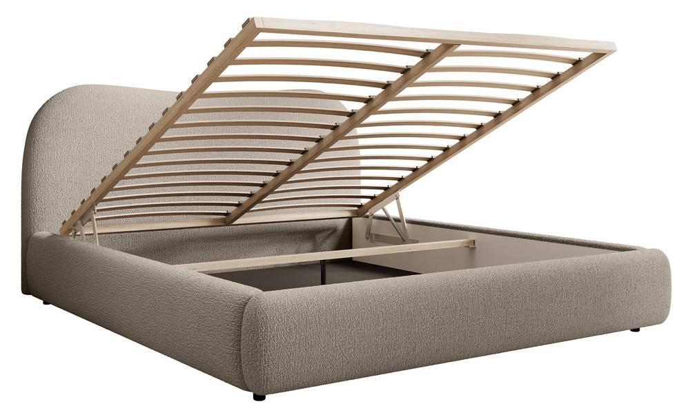 NADUVI Collection Sombala Bedframe - 140 x 200 cm - Donkerbeige