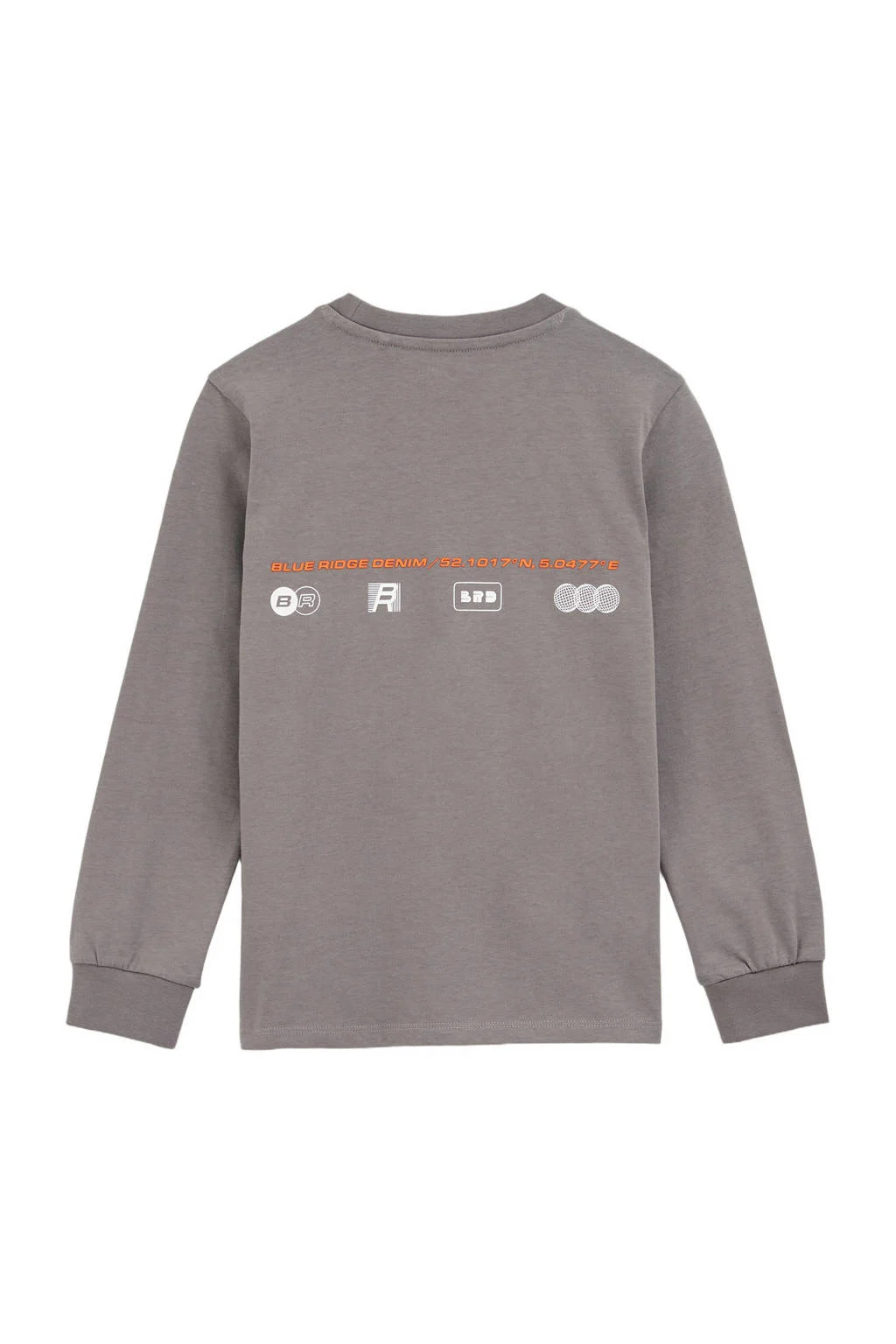 WE Fashion Blue Ridge longsleeve grijs