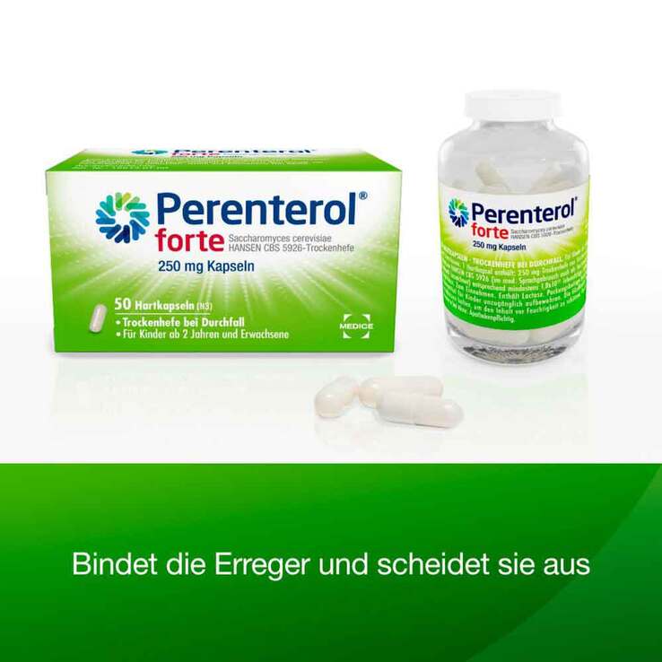 Perenterol forte 250 mg bei akutem Durchfall & zur Vorbeugung, 100 St