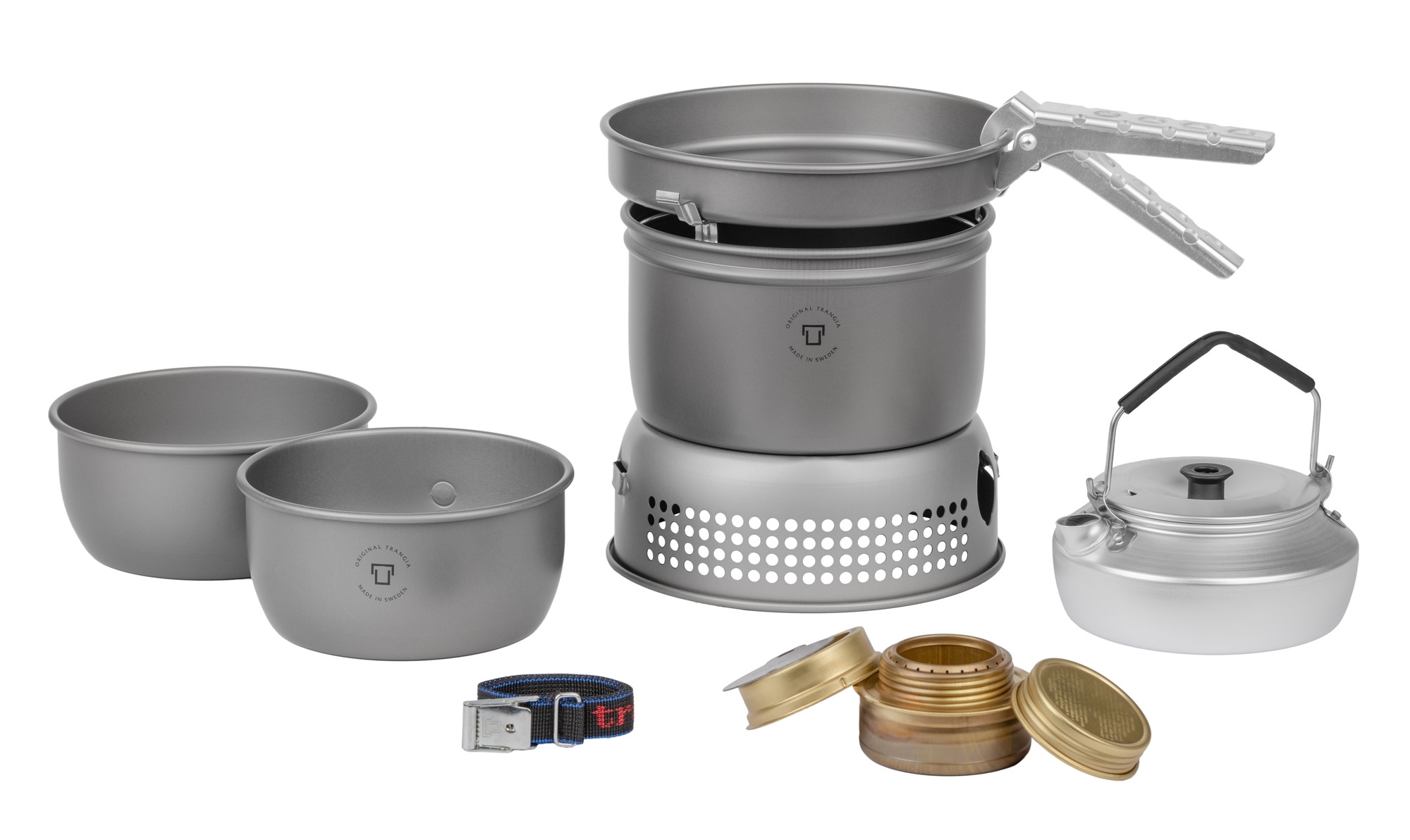 Trangia Trangiakök 27-2 HA Campingkochset 4- teilig mit Spiritusbrenner Set 1
