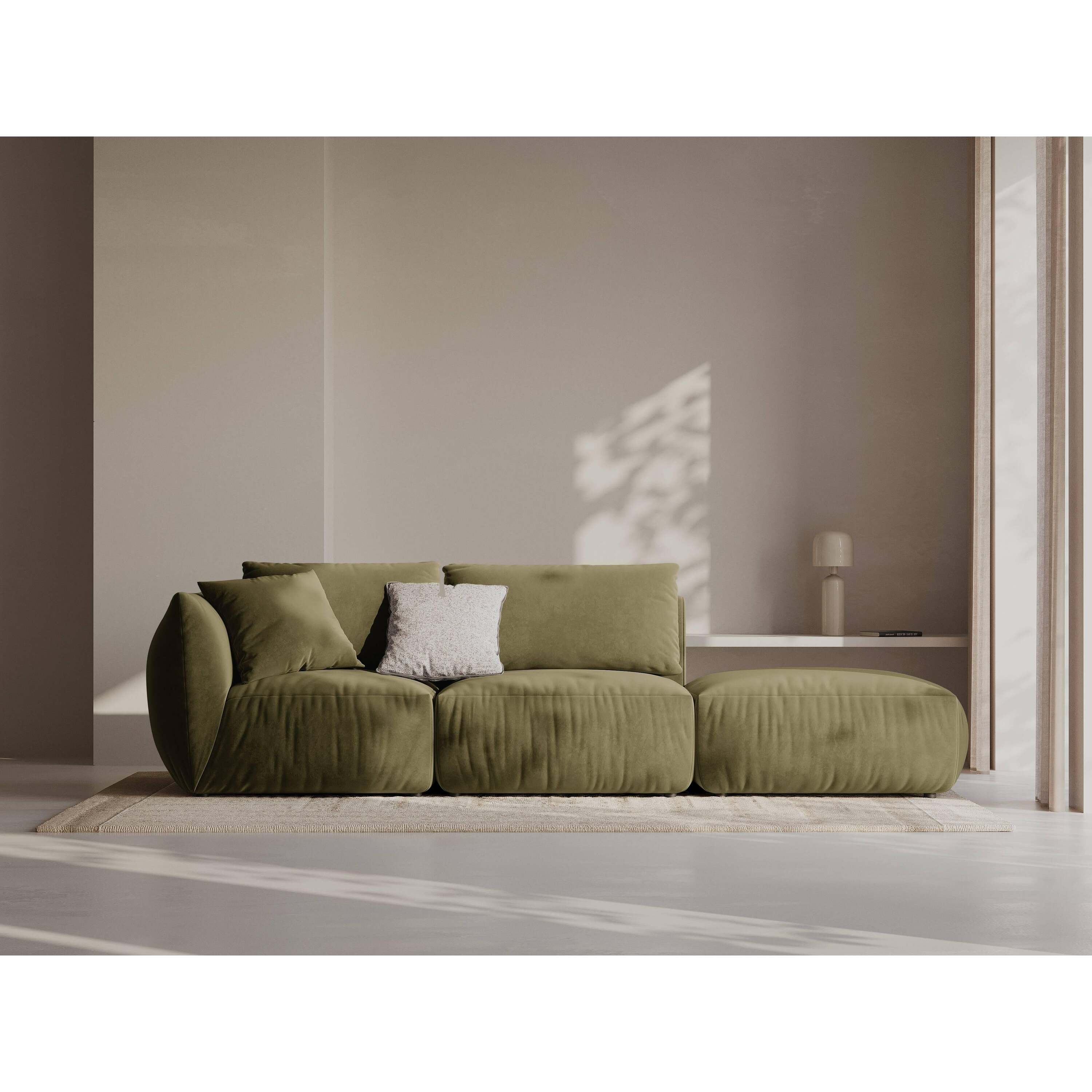 Micadoni Hoekbank Chris 3-zits links velvet