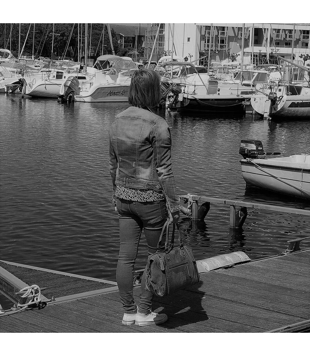Sac bowling cuir italien