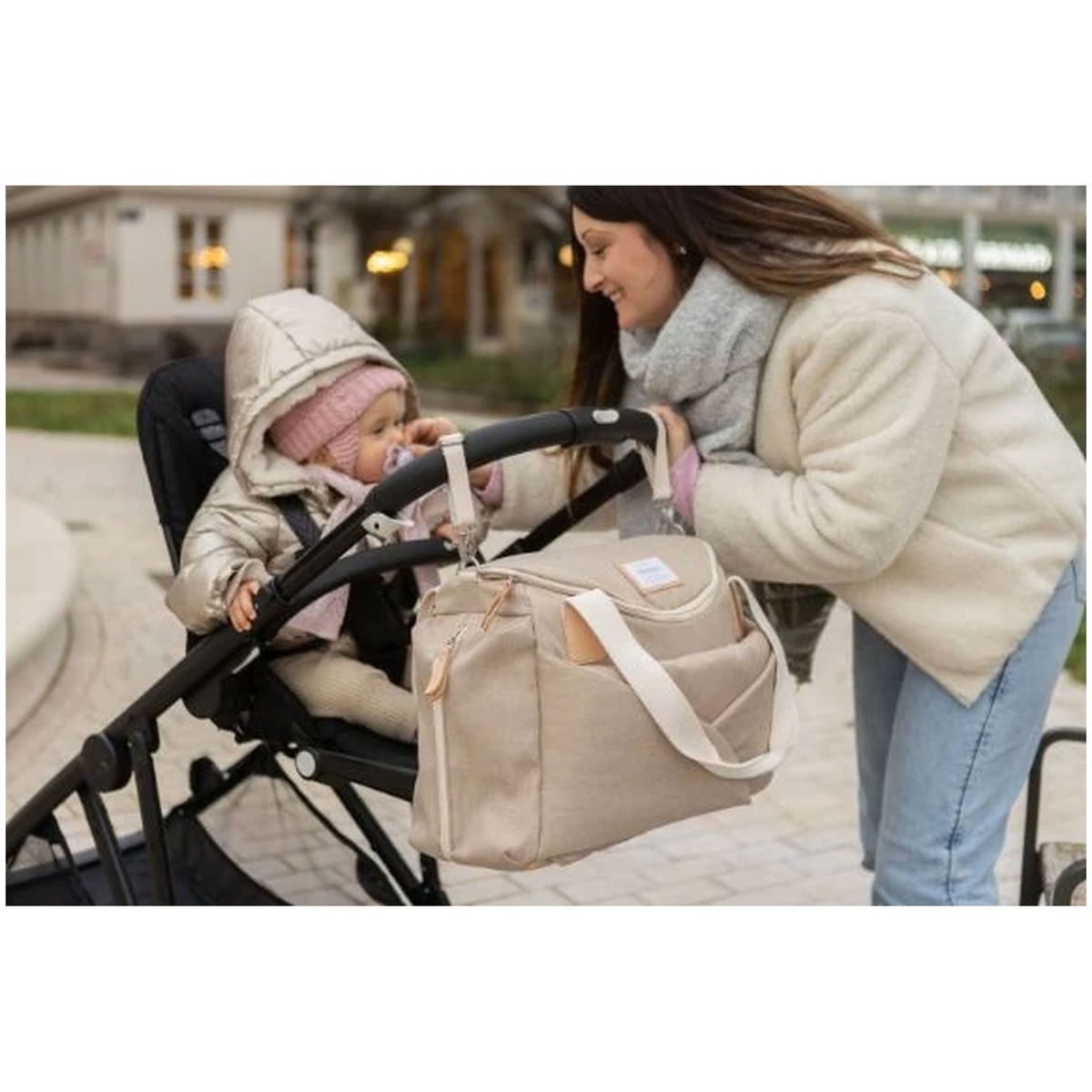 BeabaBeaba   Sydney Wickeltasche beige