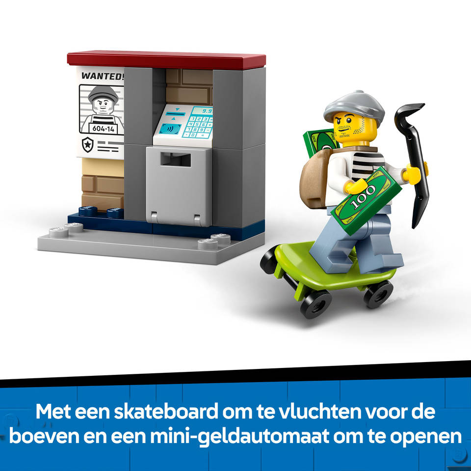 LEGO City achtervolging op politiemotor 60455