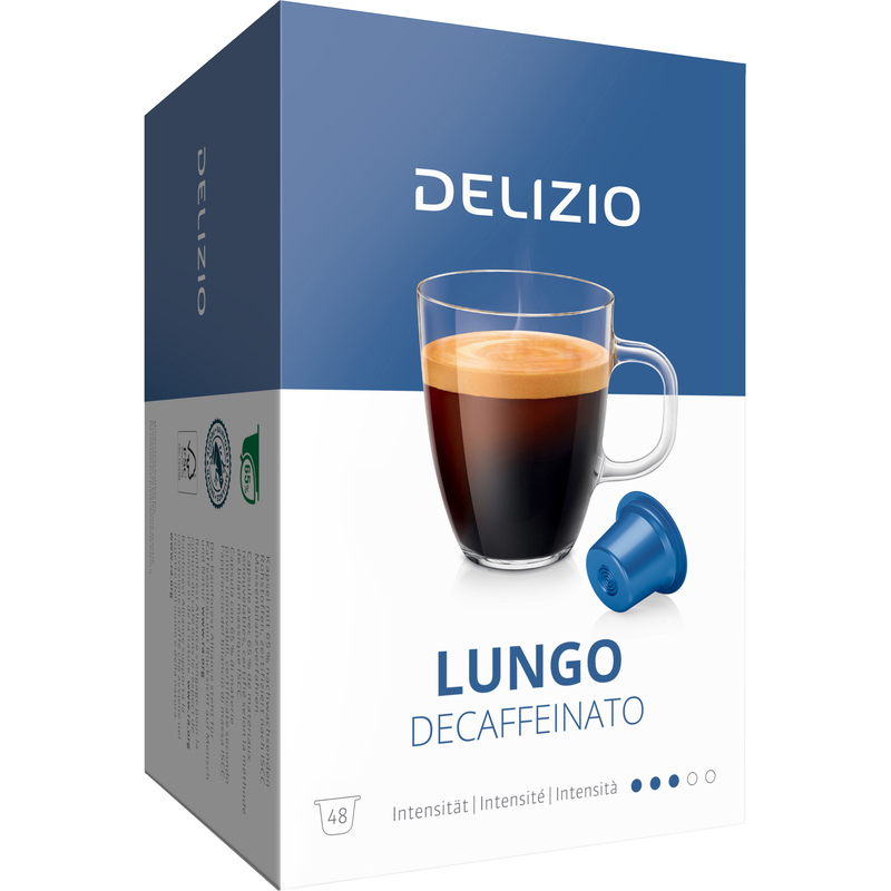 Delizio Kaffeekapseln Lungo Decaffeinato, 48 Stück