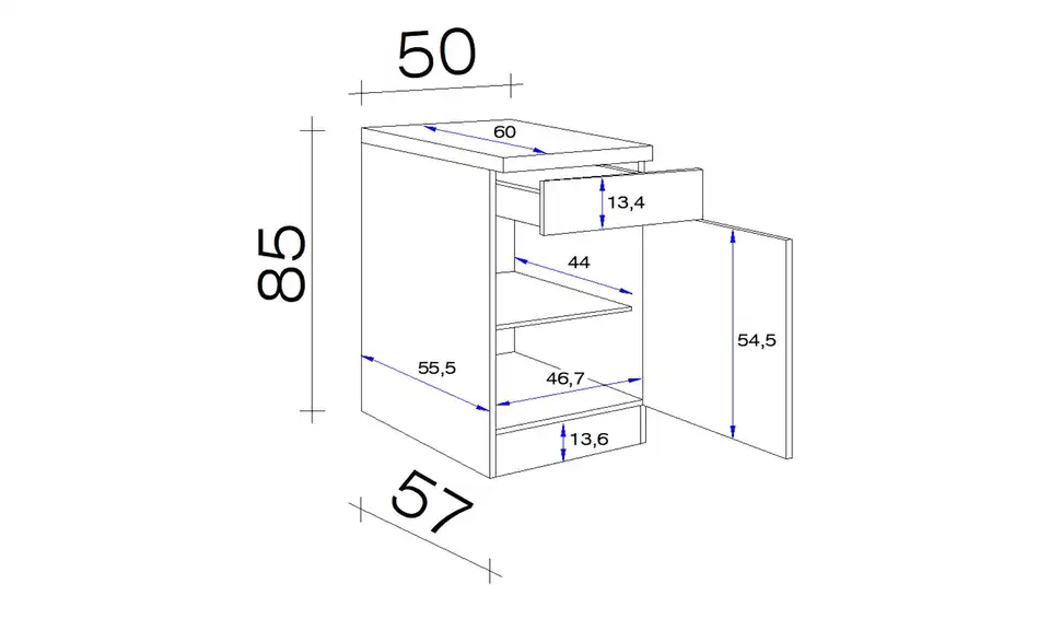 Unterschrank Spa 50 cm
