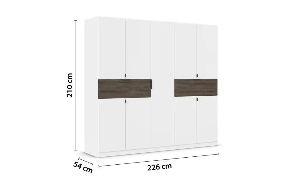 Drehtürenschrank 226 cm 9 Stück
