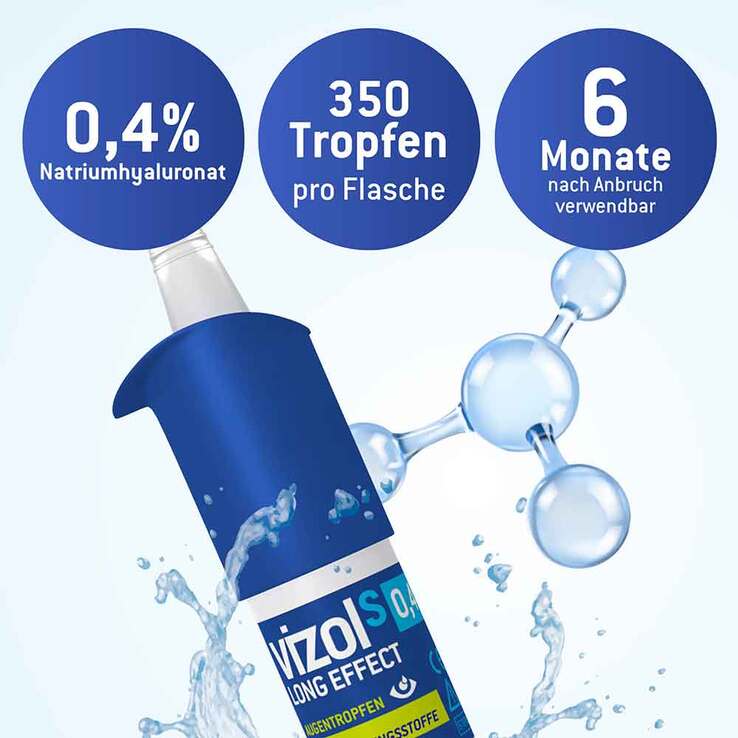 Vizol S 0,4% Long Effect Augentropfen, 10 ml
