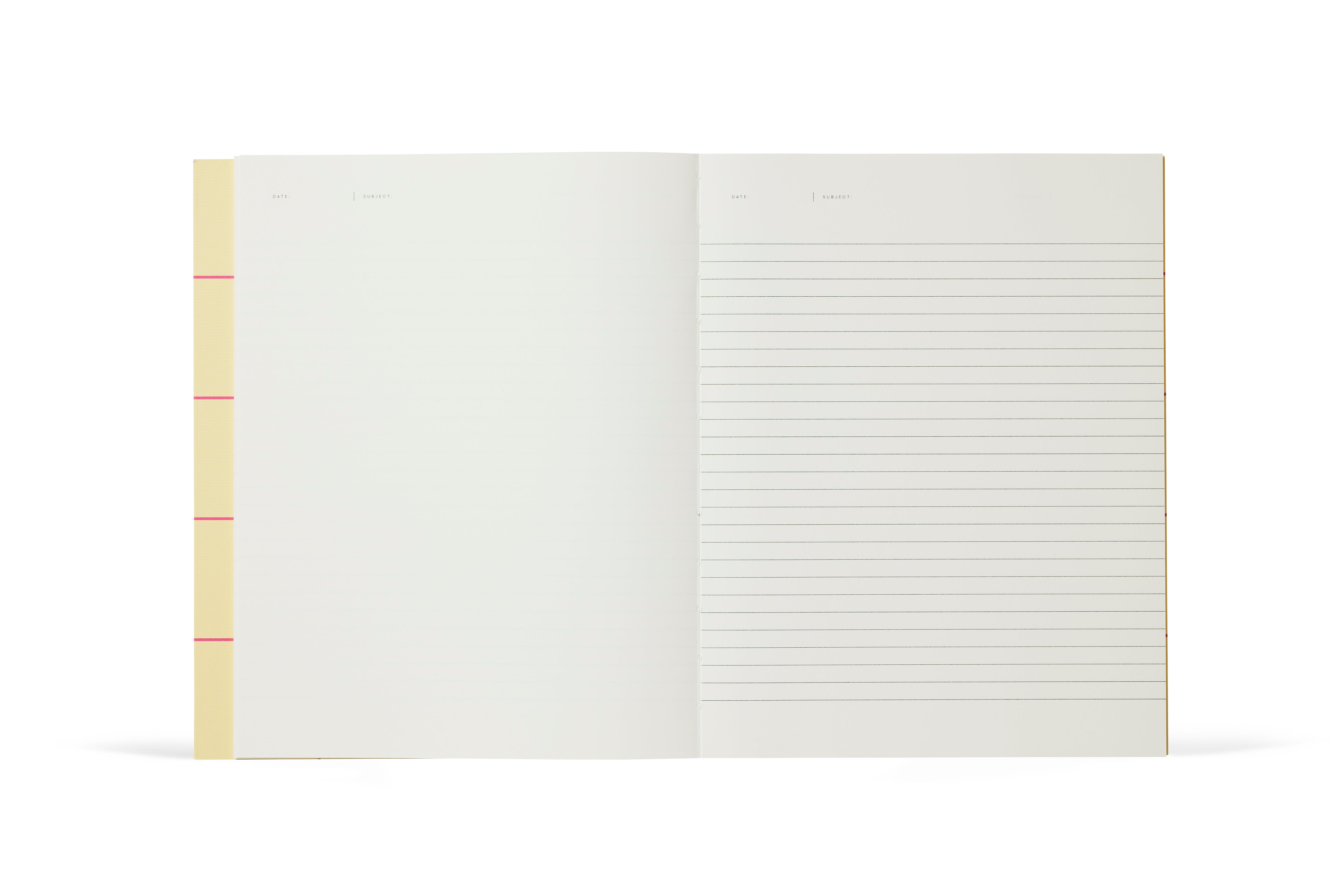 Notem  UMA Flat Lay notesbog, large - Yellow check
