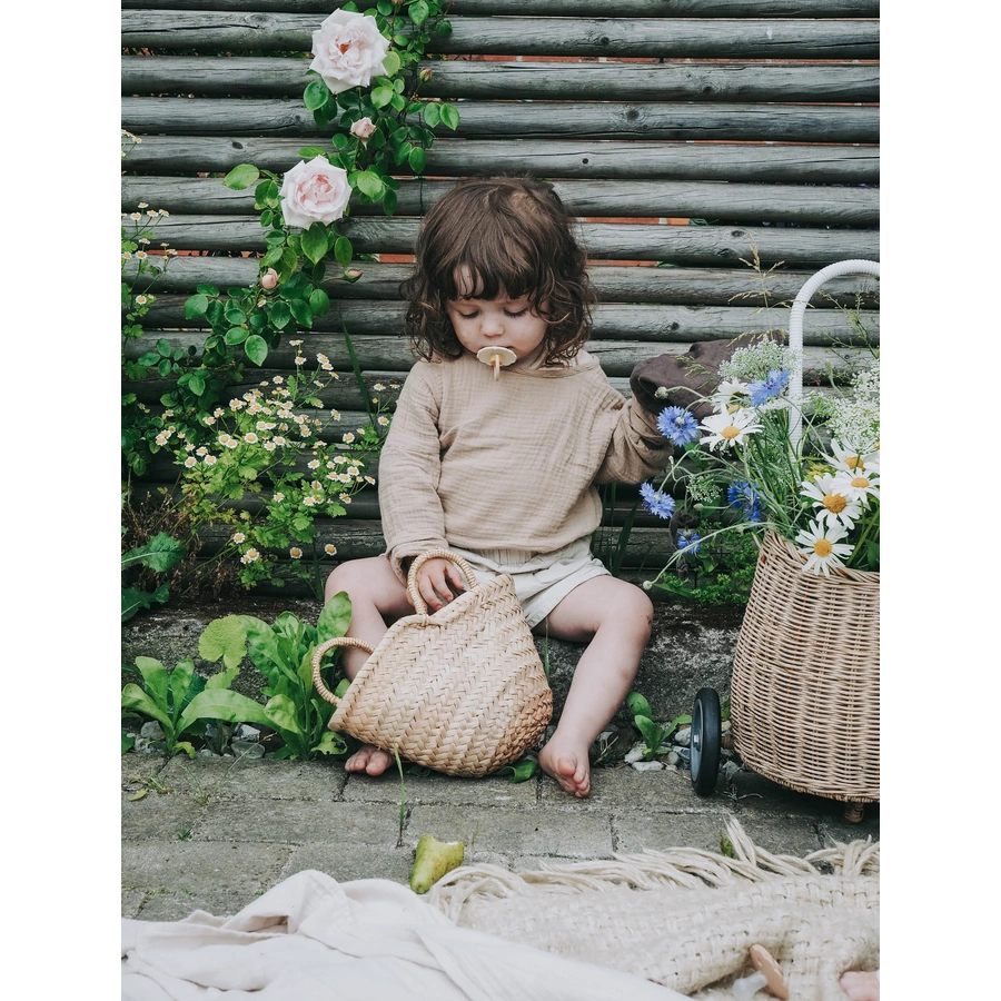 FRIGG Schnuller Daisy Silikon, CreamCroissant 0-6 Monate