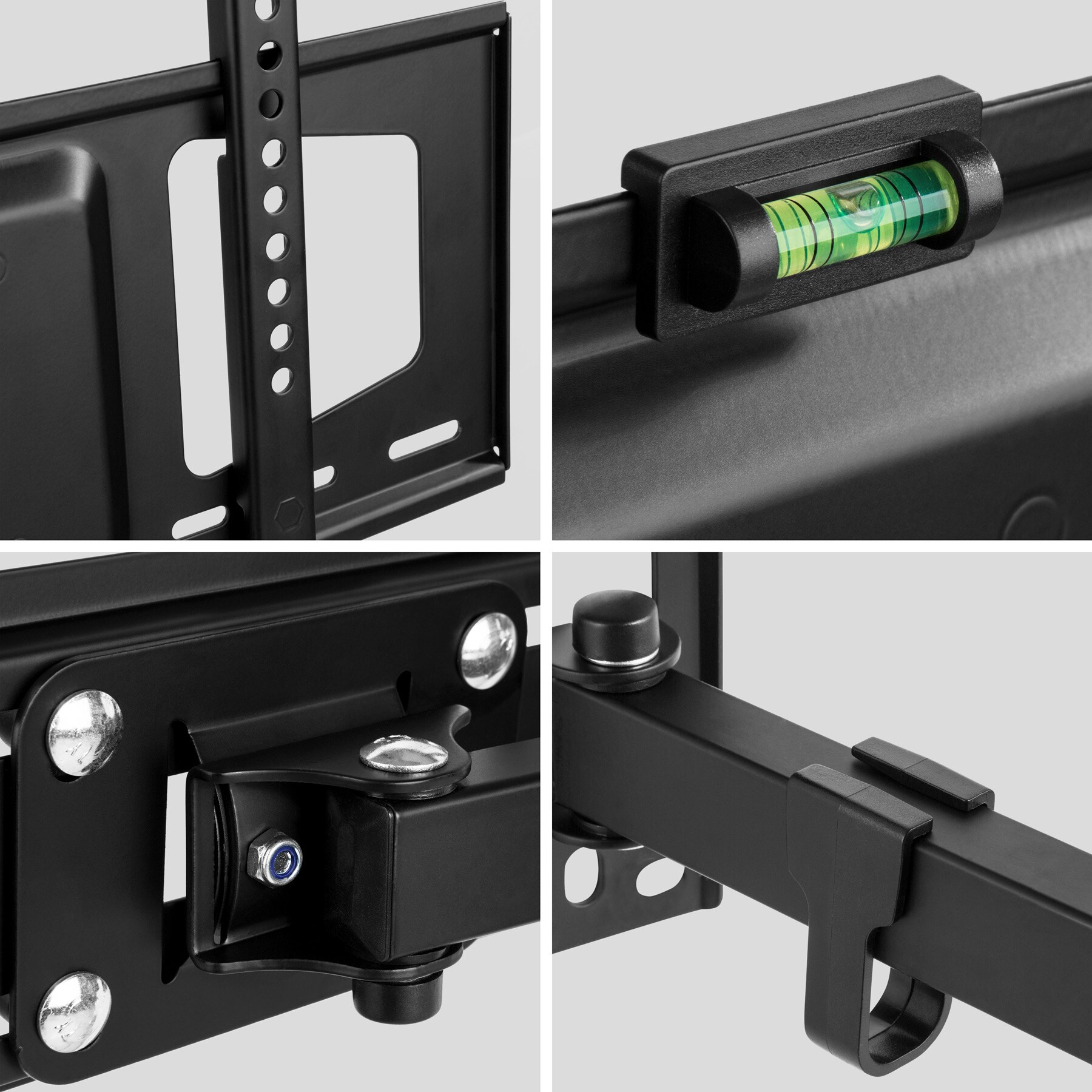 tectake® TV Wandhalterung, für 32 - 100 Zoll (81 - 254 cm), ausziehbar, bis 60 kg