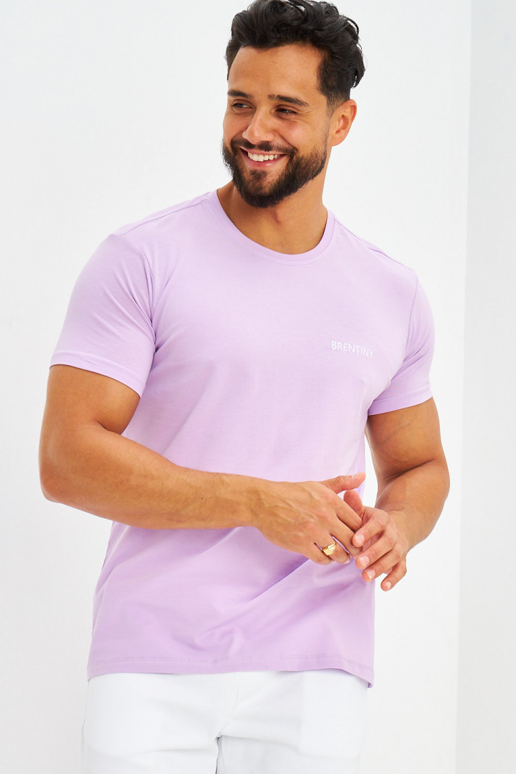 T-shirt basique logo Brentiny Lila