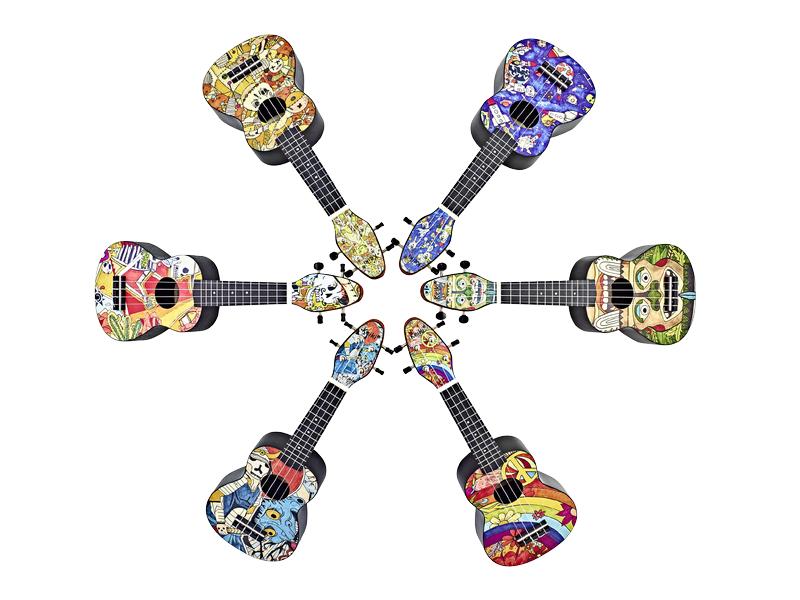 Ortega Guitars Ukulele Keiki Package K2-SR – Samurai Der perfekte Einstieg in die Welt der Ukulele