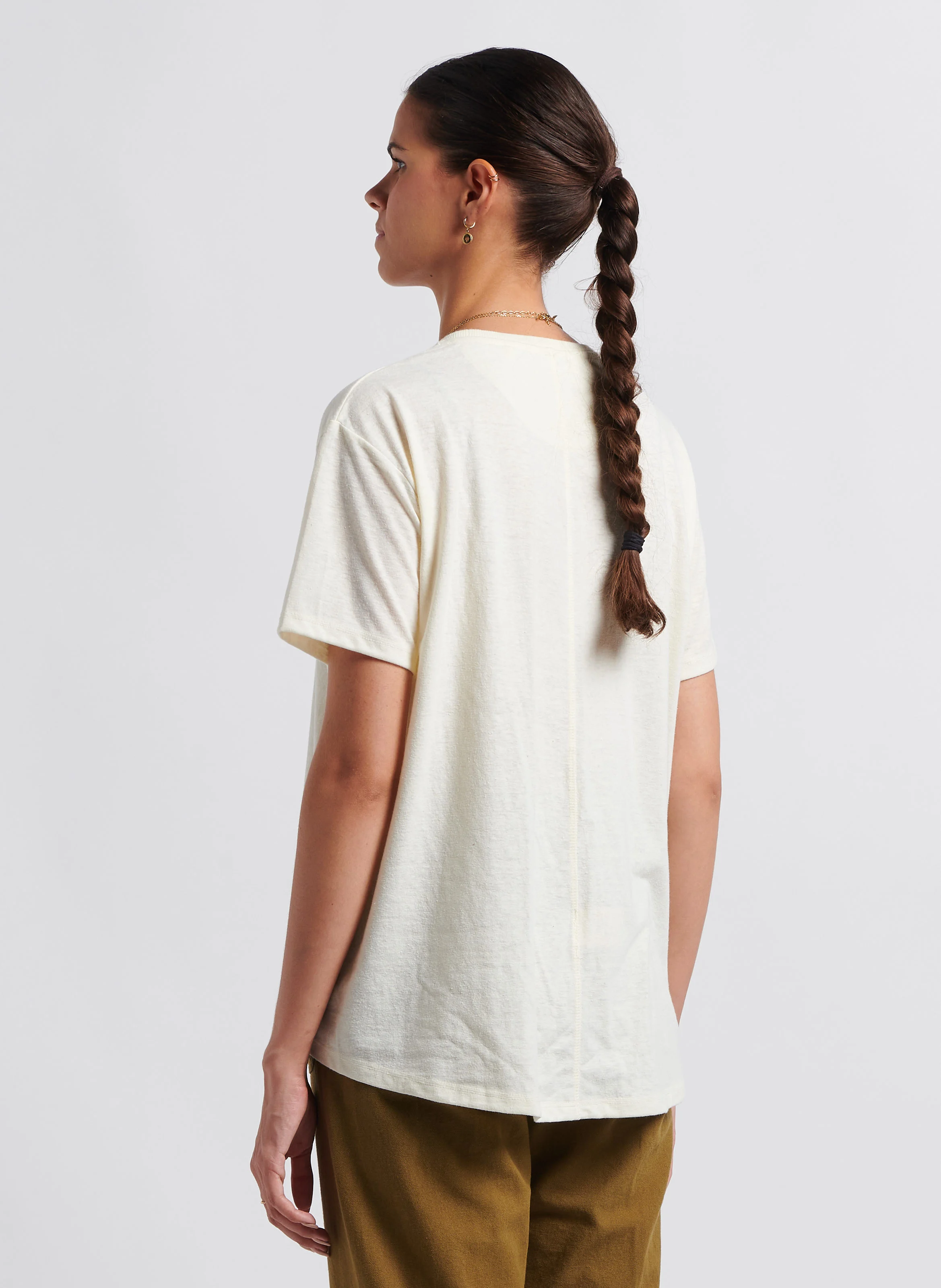 STORM - Tee-shirt ample col rond sérigraphié| Blanc