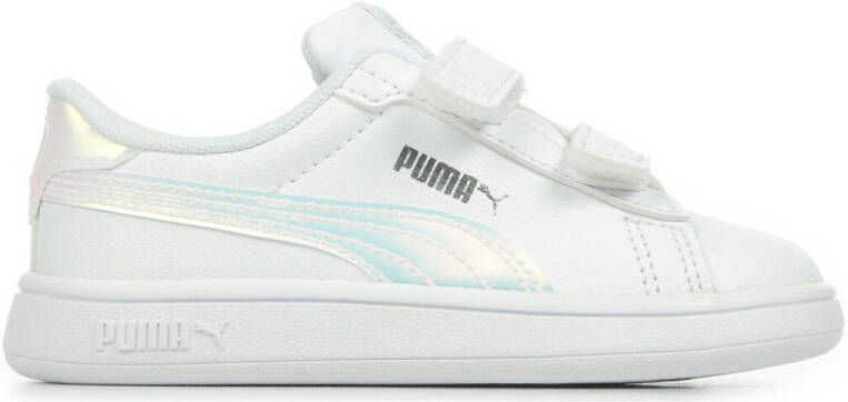 Puma Smash 3.0 Holo 2.0 V sneakers wit lila zilver