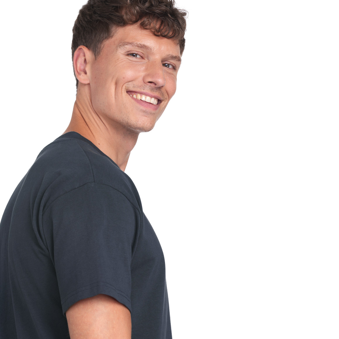 Jonas Nielsen Herren T-Shirt mit Brusttasche dunkelblau