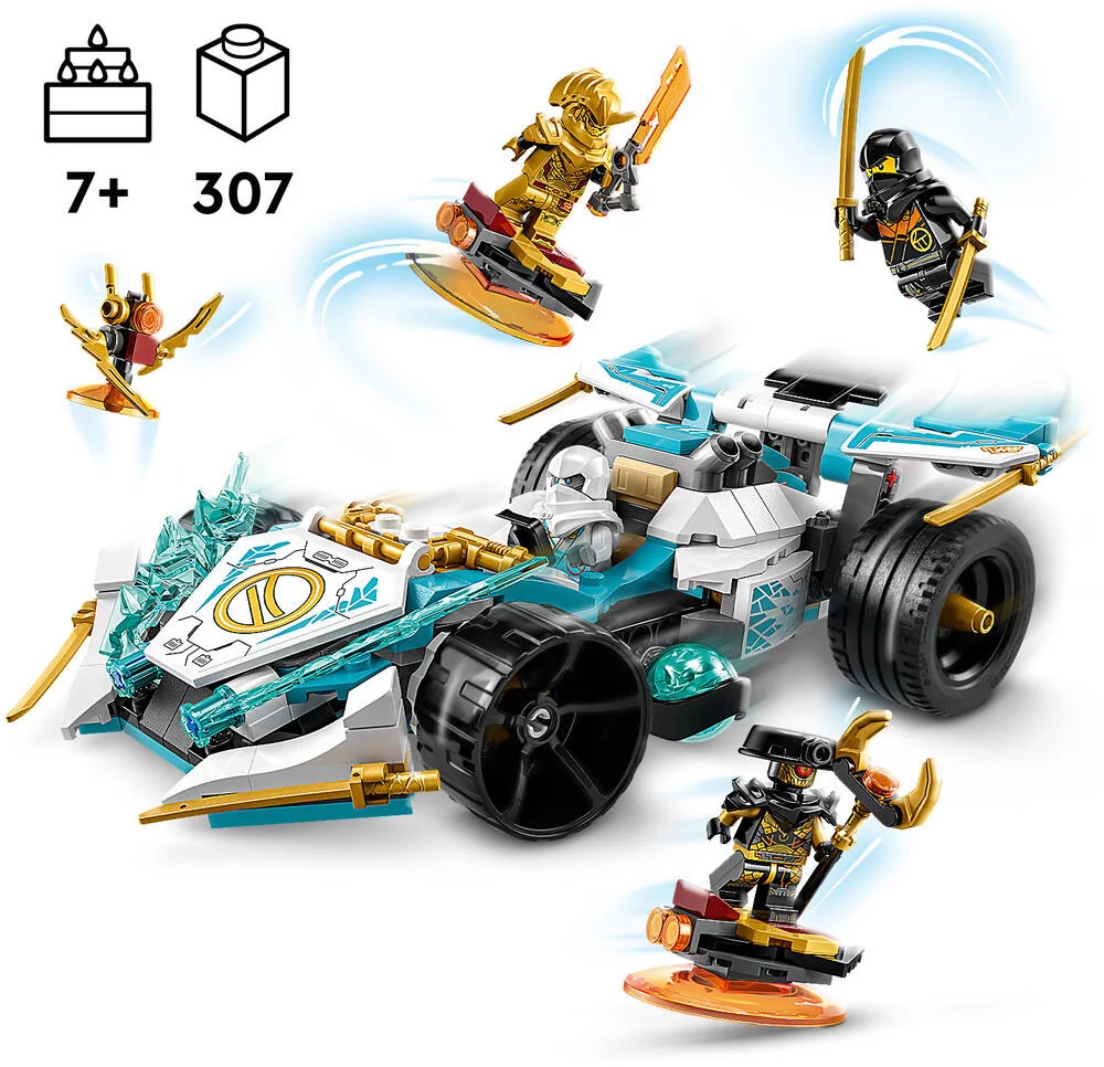 LEGO®NINJAGO® 71791 - LA VOITURE DE COURSE SPINJITZU : LE POUVOIR DU DRAGON DE ZAN