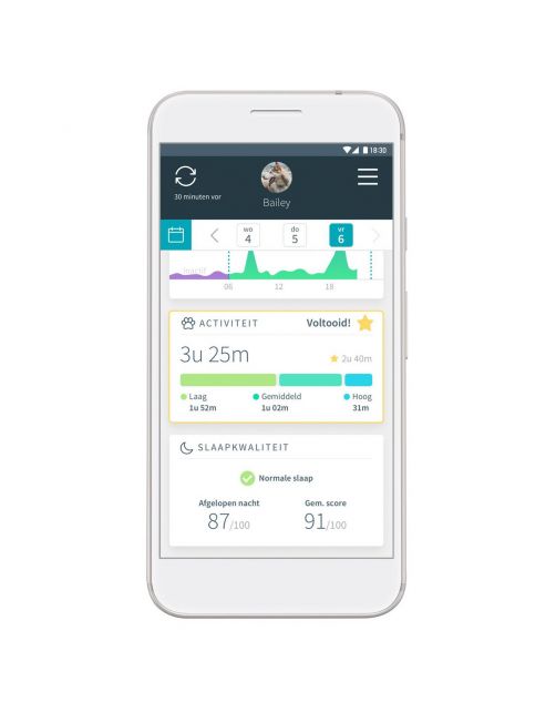 Sure Petcare Animo Gedragsmonitor Voor Honden - Activiteitentracker - 37 mm 22 g Grijs