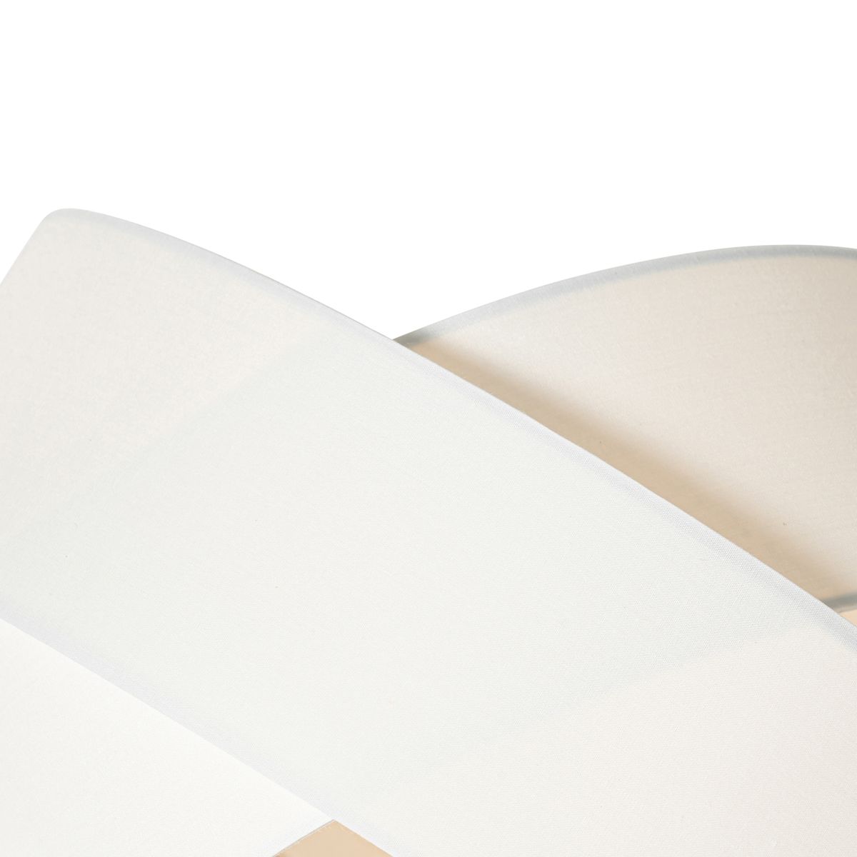 Moderne vloerlamp zwart met witte kap - Cloth