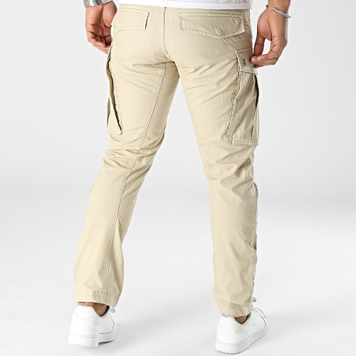 Pantalon Cargo Regular Fit Rovic Zip 3D D02190-D388 Beige