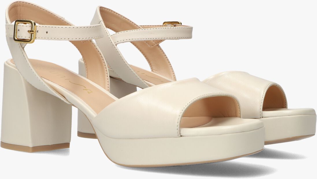 beige unisa sandalen met hak ney