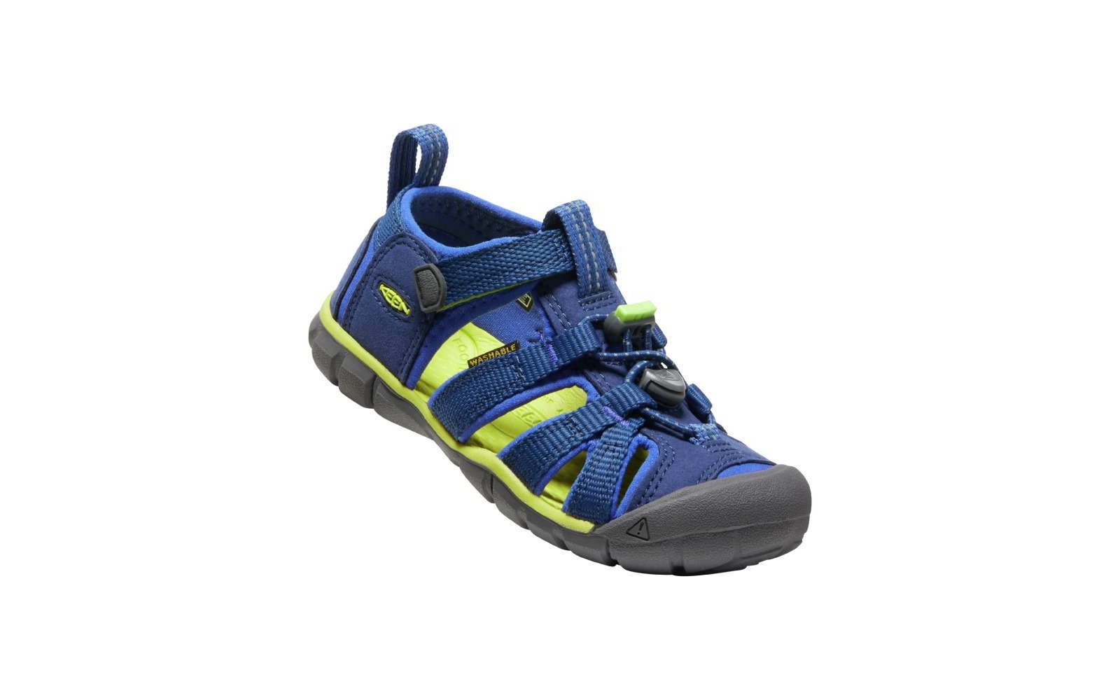 Keen Seacamp II CNX Kindersandalen blue depths chartreuse
