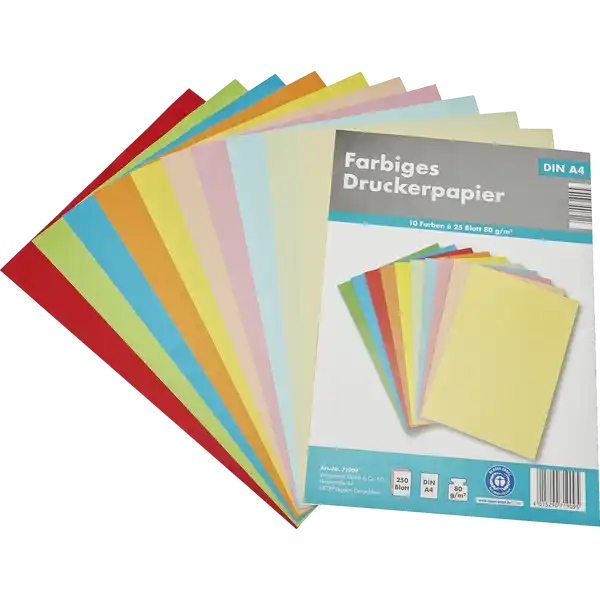 Farbiges Druckerpapier