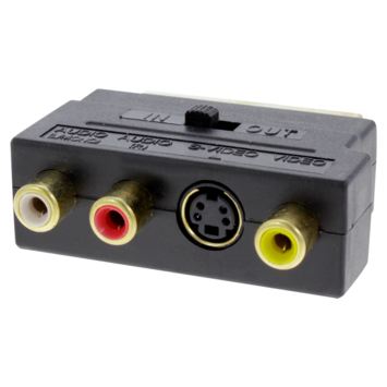 Q-Link scart adapter/schakelaar scart/3XRCA/SVHS