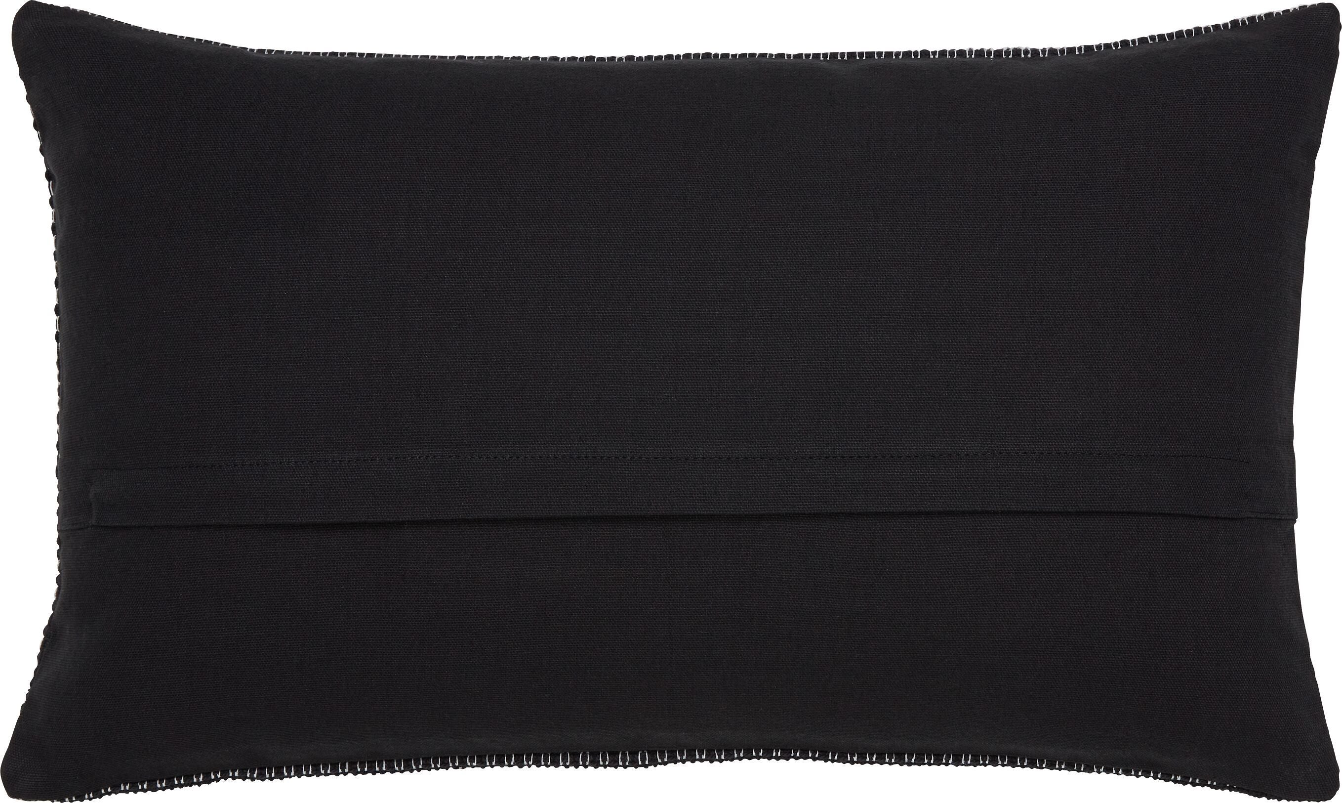 MILAN Zierkissen - Schwarz / B: 30.0 cm x H: 50.0 cm
