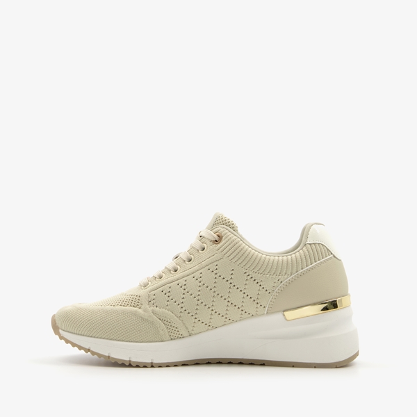 Hush Puppies dames sneakers beige goud