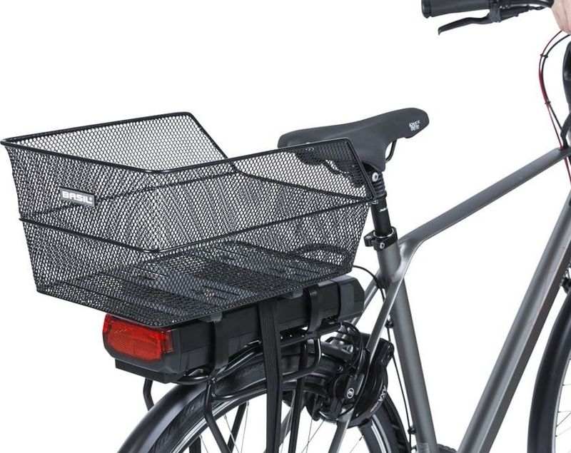 Basil - Cento WSL - Fietsmand - Zwart - Staal - Maximaal Draagvermogen 5 kg