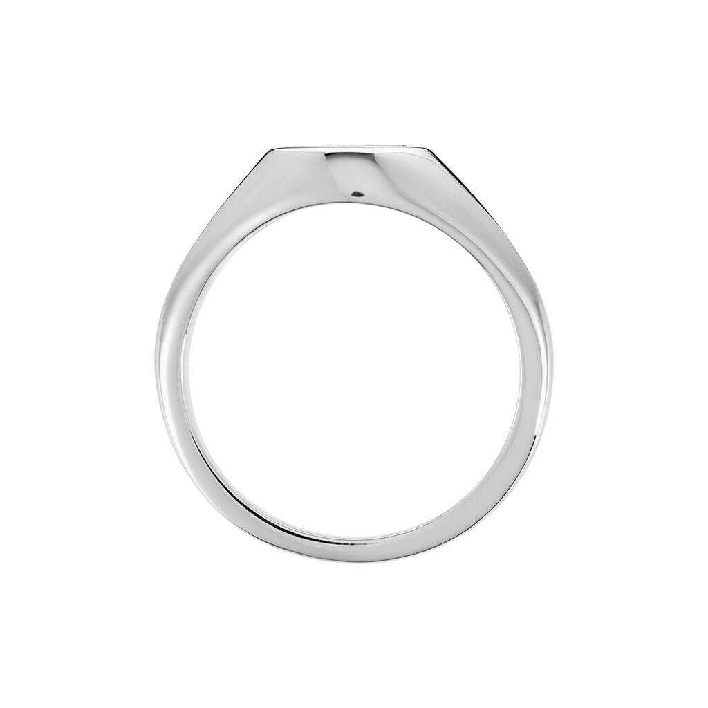 Chevalière Chesley Argent Blanc Oxyde De Zirconium