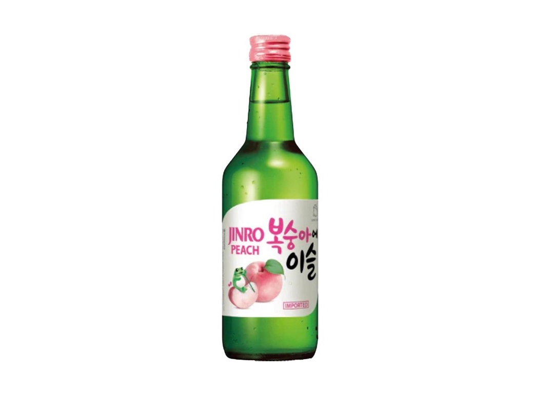 BEBIDA SOJU JINRO PÊSSEGO 13% VOL 350ML