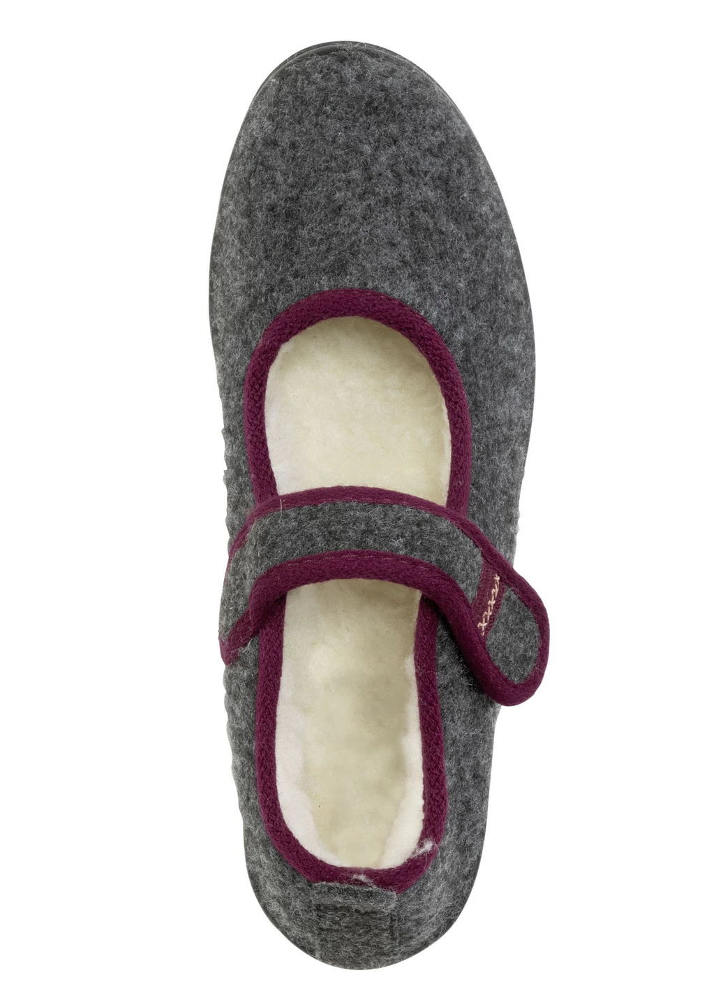 Spangenschuh aus weichem Filz