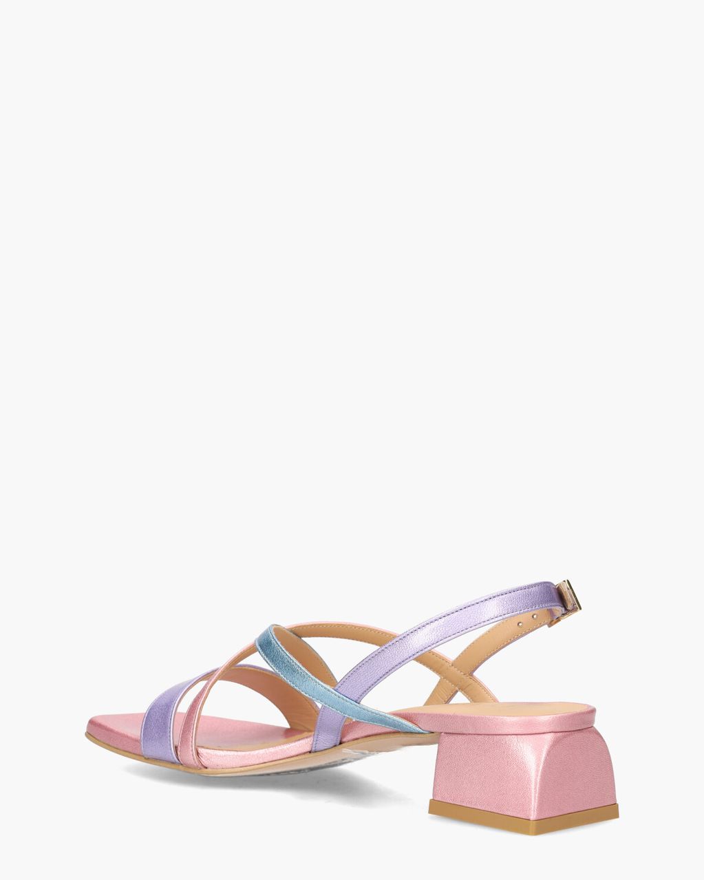 Di Lauro 3000 Lichtroze/Multicolor Damessandalen
